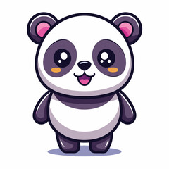 Fototapeta premium Cute cartoon panda