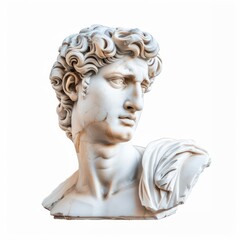 Classical marble statue head sculpture