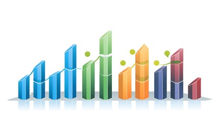 Euro Business Growth Flat Vector Illustration: Financial Success and Market Expansion Concept