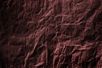 Dark Red crumpled paper material texture