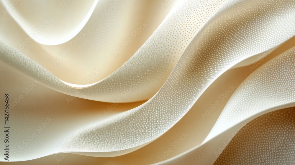 Poster abstract background with soft ecru tones dotted design and eggshell paper texture