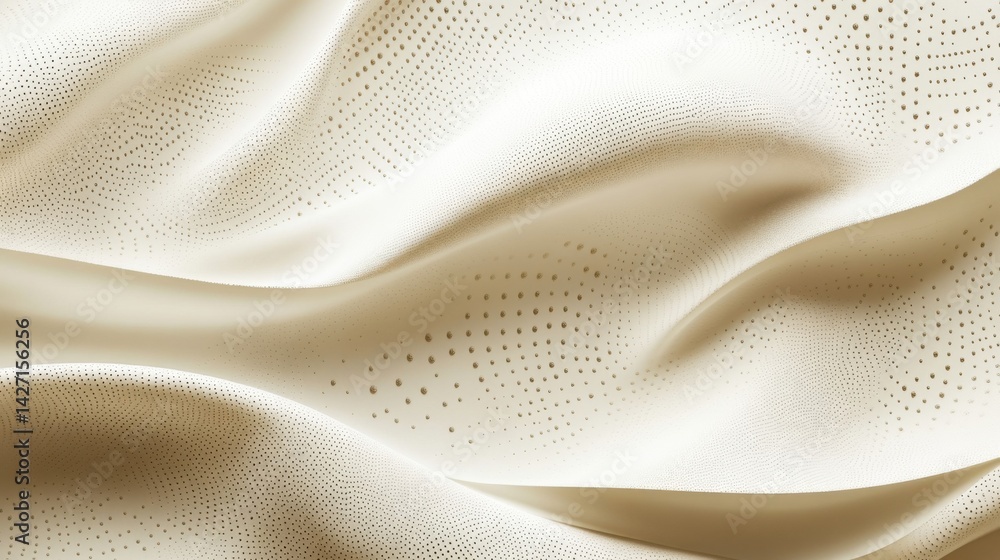 Poster abstract background with soft ecru tones dotted design and eggshell paper texture