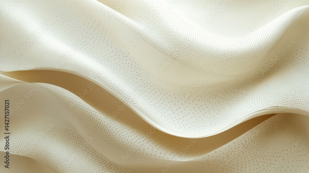 Poster abstract background with soft ecru tones dotted design and eggshell paper texture
