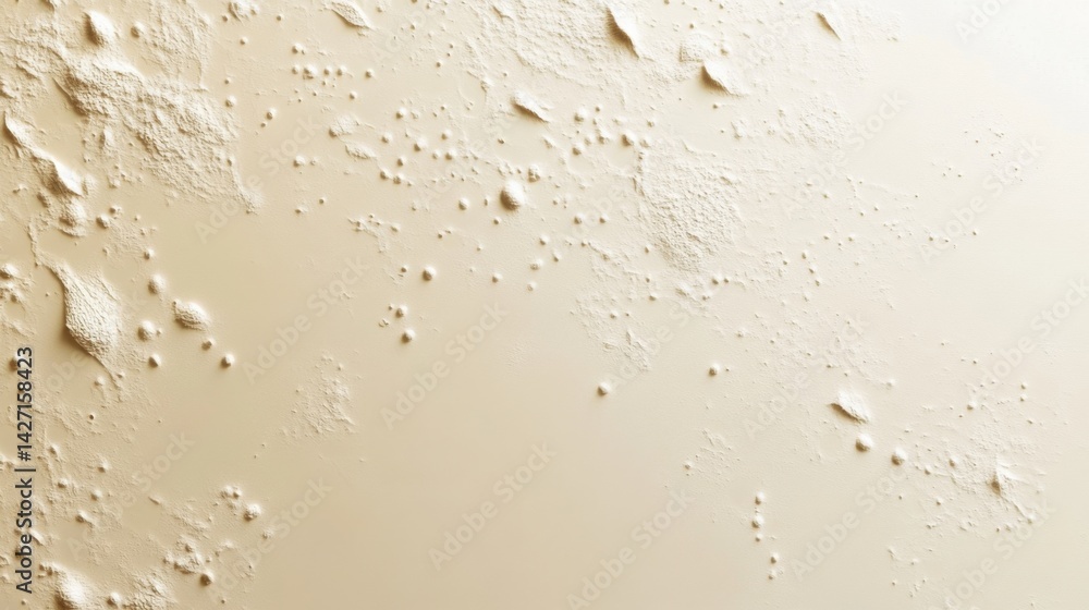 Poster abstract background with soft ecru tones dotted design and eggshell paper texture