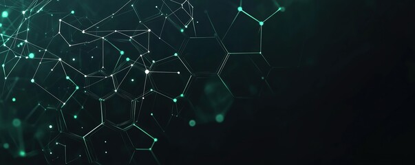 Fototapeta premium Hexagons pattern. Geometric abstract background with simple hexagonal elements. Medical, technology or science design.