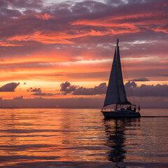 Breathtaking Sunbeams and Clouds Over the Ocean