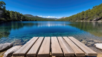 Serene Lakeside Pier