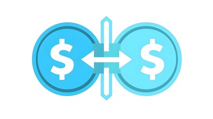 Obraz premium Professional Dollar Yen Exchange Vector Illustration for Finance Websites and Articles