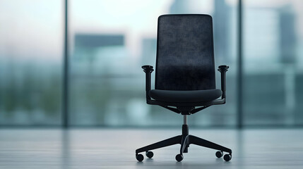 Modern Office Chair With Gray Pattern