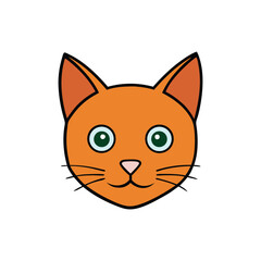 cat head vector