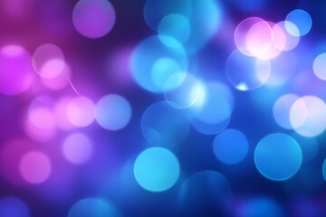 Abstract bokeh lights in vibrant purple and blue tones
