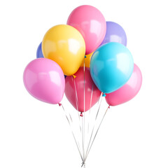 Colorful balloons bunch celebration party fun festive joy happiness