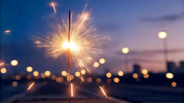 fireworks at night the  birthday perty