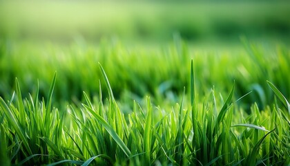 Fototapeta premium fresh spring green grass