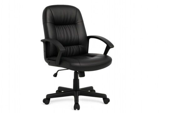 Comfortable Black Office Chair With Ergonomic Design for Work or Study Setup
