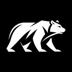 Fototapeta premium Majestic Grizzly Bear Silhouette