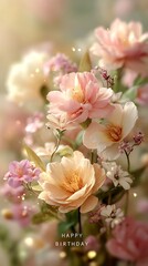 Obraz premium Soft Pink Cherry Blossoms - Floral Spring Nature Art 