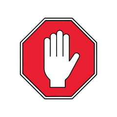 Obraz premium stop hand sign
