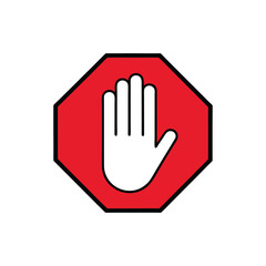 stop sign on hand