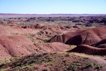Painted Desert at Petrified Forest National Park in Arizona, USA