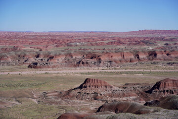 Painted Desert at Petrified Forest National Park in Arizona, USA