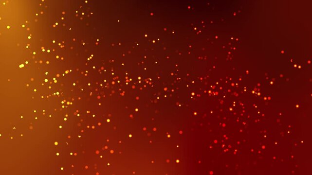 abstract red background with blink dot particles