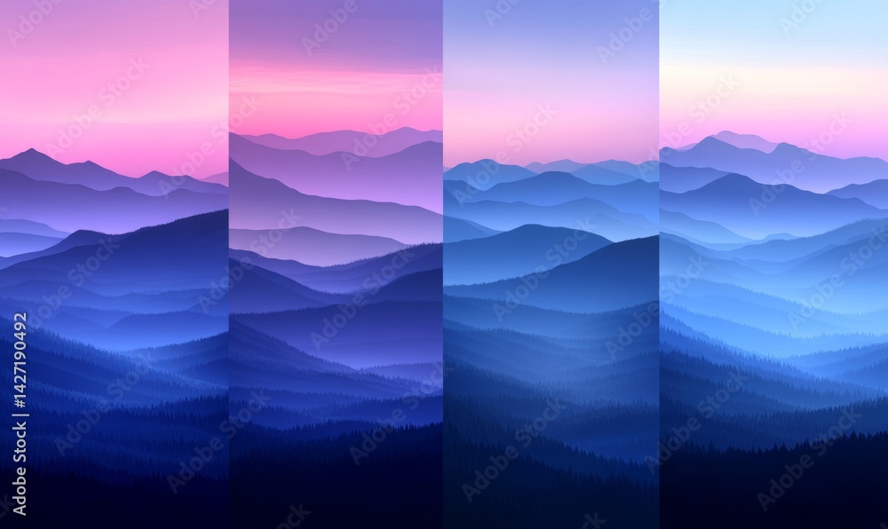 Aufkleber design templates for social media stories feature a modern set of abstract creative backgrounds in a