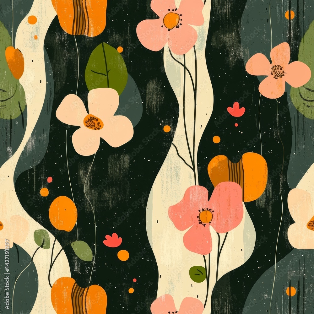 Poster a simple linear style characterizes this modern illustration, which includes design templates and a 