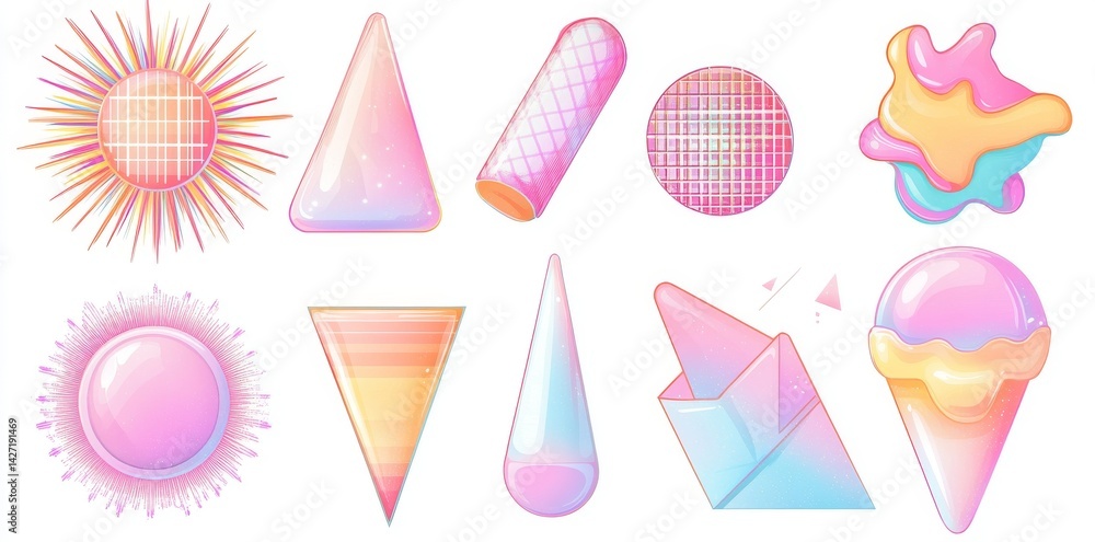Poster groovy psychedelic style modern backgrounds, including abstract design templates for creating social