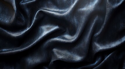 Fototapeta premium Satin fabric black texture high resolution hd background