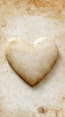 Obraz premium Textured Heart Shape on Distressed Background