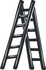 A simple and sturdy ladder ideal for various home improvement and construction tasks.