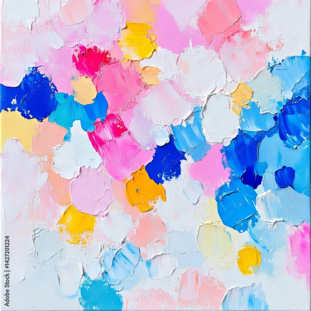 Aufkleber this explosive abstract art features a vibrant palette of colors that form a dynamic and captivating