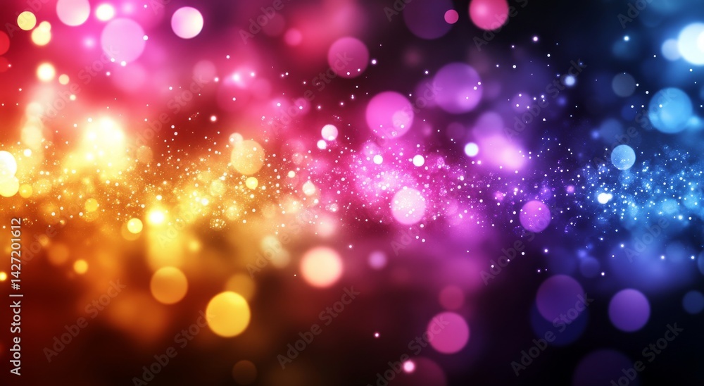 Poster abstract forms and bright hues generate a dynamic sense of visual appeal and energetic feeling