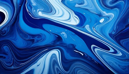 blue acrylic pour color liquid marble abstract surfaces design