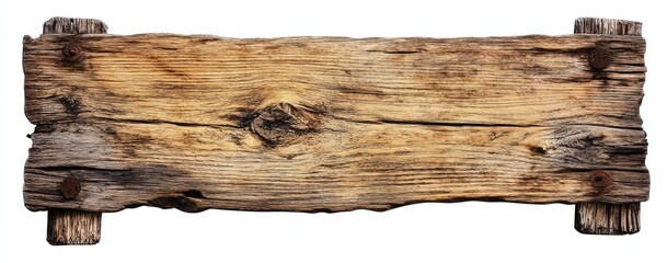 Rustic weathered wooden signboard with nails. (1)