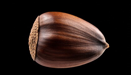 pine nut rotating on black background