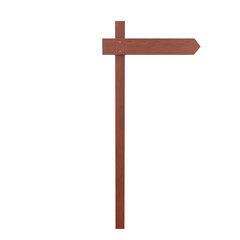 Road Sign, 3d illustration isolated on white background