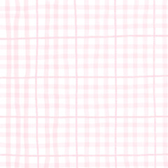 Pink Plaid Tartan Gingham Check Hand Drawn Background Pattern Overlay