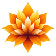 Obraz premium Elegant Golden Flower Photo Isolated On White Background Artistic Blossom Design