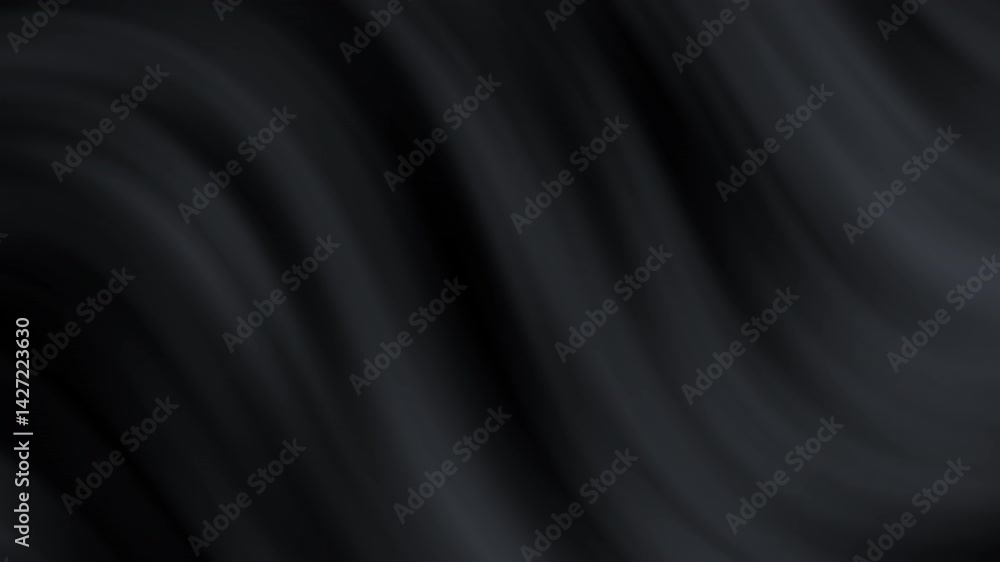 Poster a smooth, abstract wave pattern in varying shades of black, suggesting depth and fluidity.