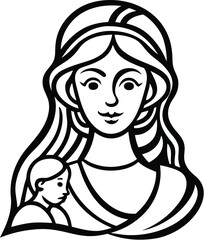 Mama silhouette vector designs 7