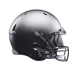 Fototapeta premium Isolated modern ergonomic football helmet with matte finish on a white background