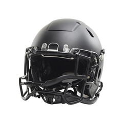 Naklejka premium Isolated modern ergonomic football helmet with matte finish on a white background