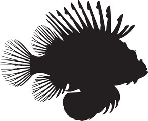Lionfish Silhouette