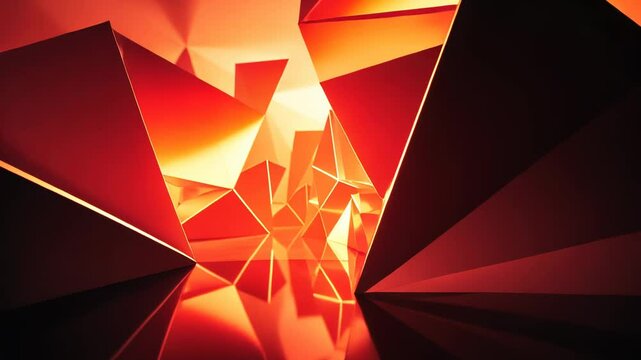 Colorful Geometric Triangle Pattern Vector Illustration for Modern Wallpaper and Art Design