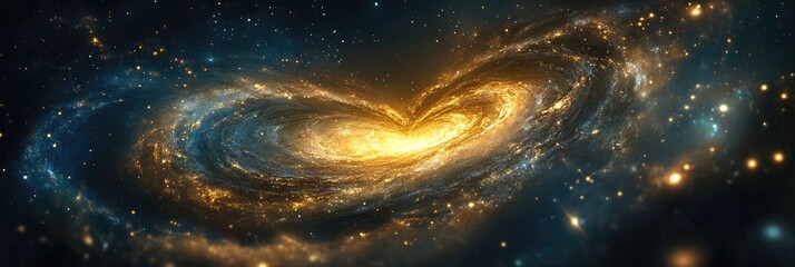 Cosmic Heart Galaxys Love Embrace.