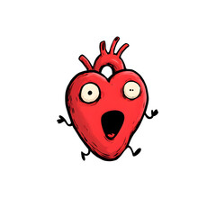 Fototapeta premium Cartoon Heart --v 7.0