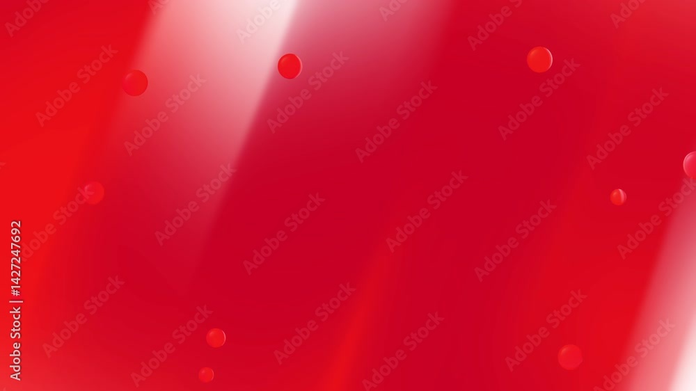 Poster red white gradient spheres make a dynamic abstract background. suitable for technology presentations