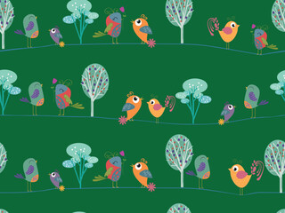 Vector Images of Various Types of Bird Patterns With Subtle Colors